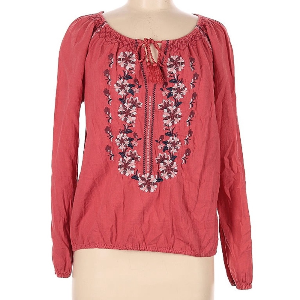 Abercrombie and Fitch XS Boho Hippie 100%cotton Floral Print Top